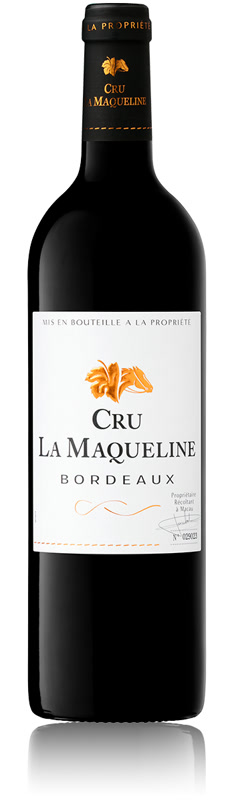 Bouteille de Cru La Maqueline, Bordeaux rouge
